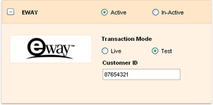 Payment for invoices through eWAY