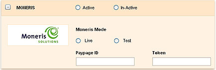 Payment for invoices through moneris
