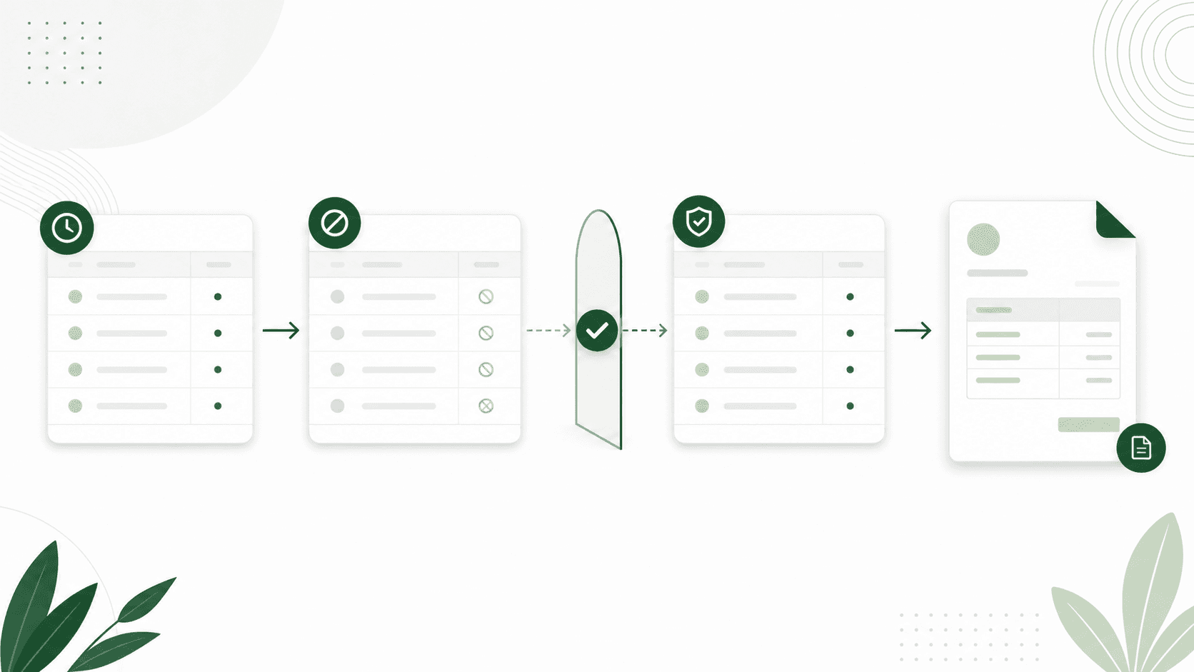 Recorded time passing through an approval gate before reaching an invoice
