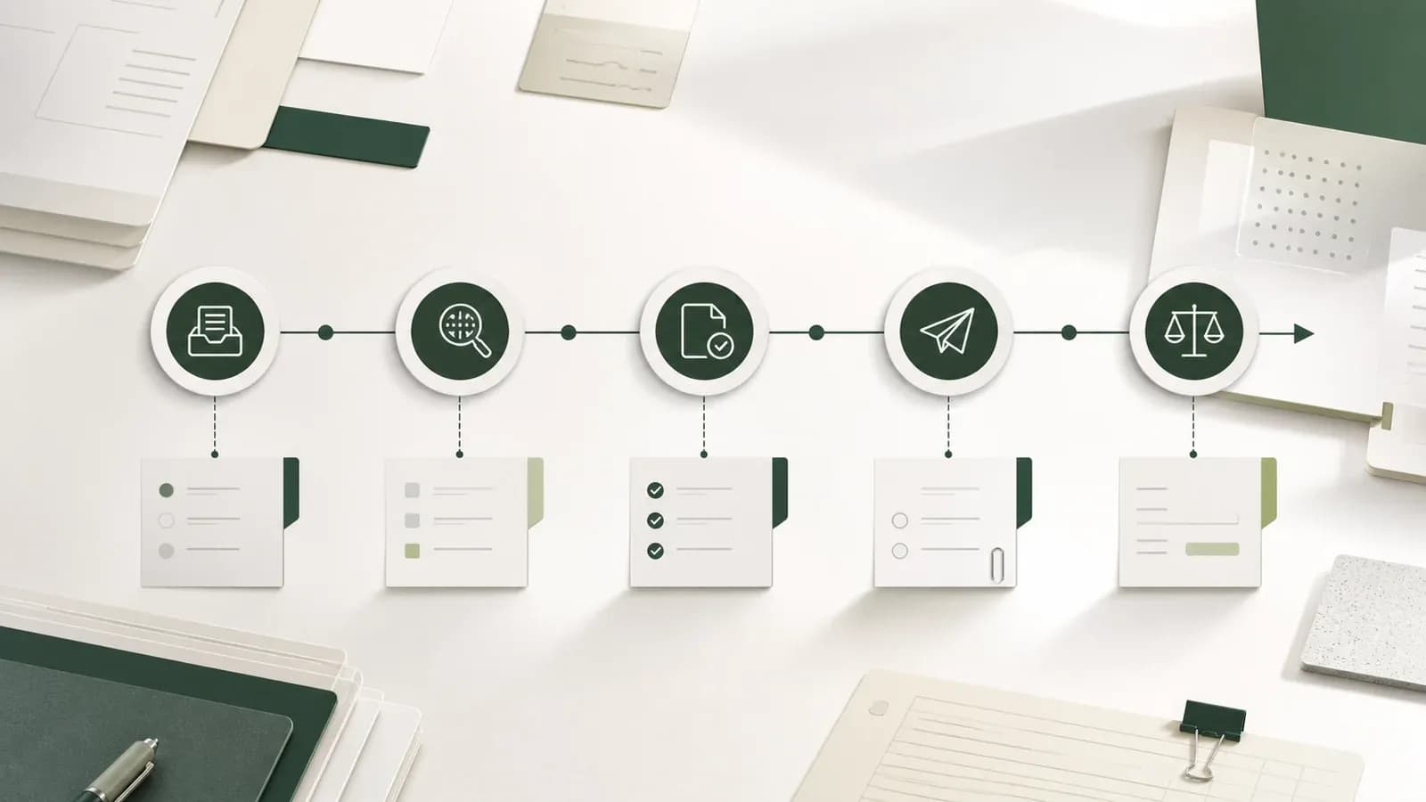 A month-end billing timeline from input cutoff through approval, delivery and reconciliation
