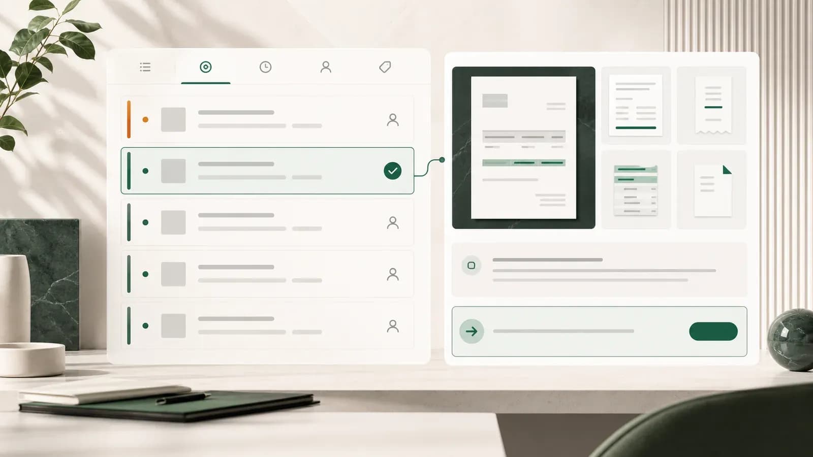 A calm invoice exception queue ordered by impact, evidence and accountable next action