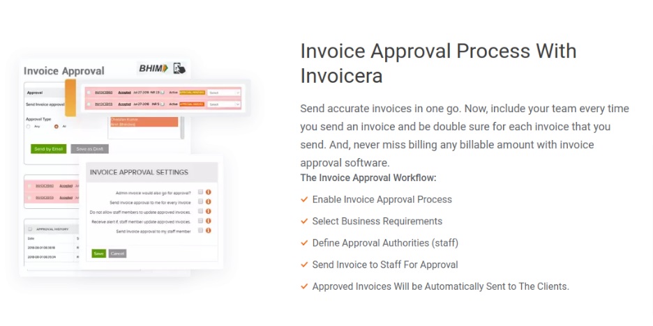 Invoice approval process