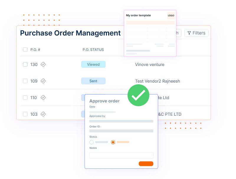 Purchase of order management