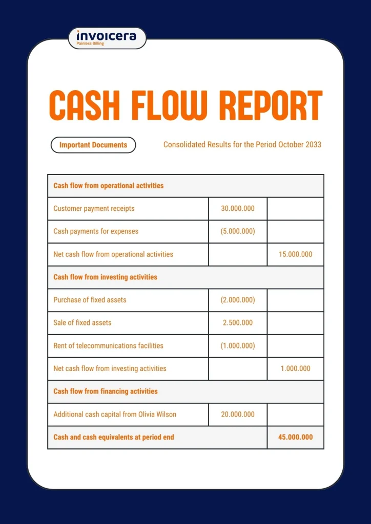 Cash flow statement