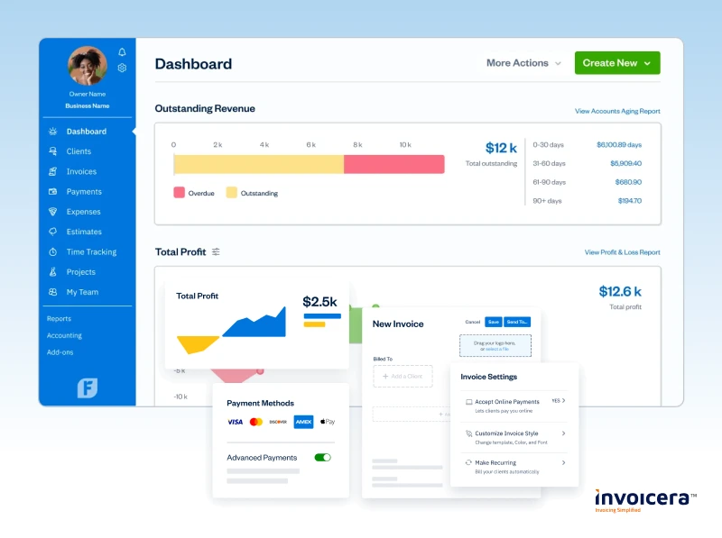FreshBooks-Dashboard