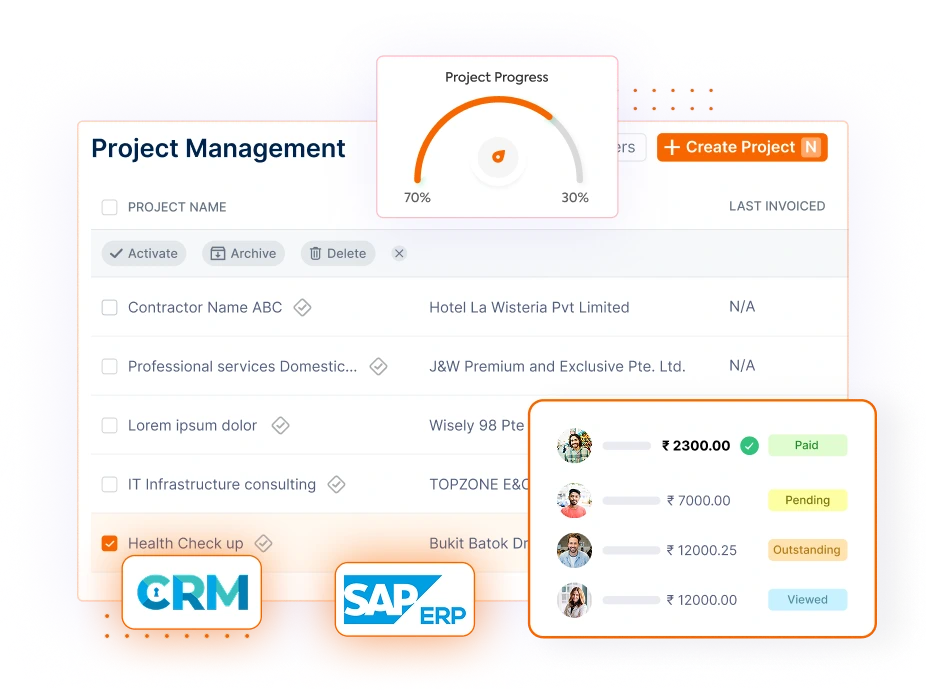 Integrations with ERP, CRM & Accounting Systems | Invoicera