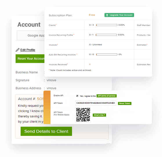 Online invoicing system