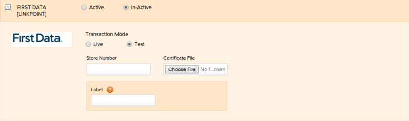 Payment for invoices through firstdata