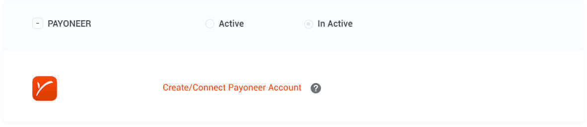 Payment for invoices through Payoneer