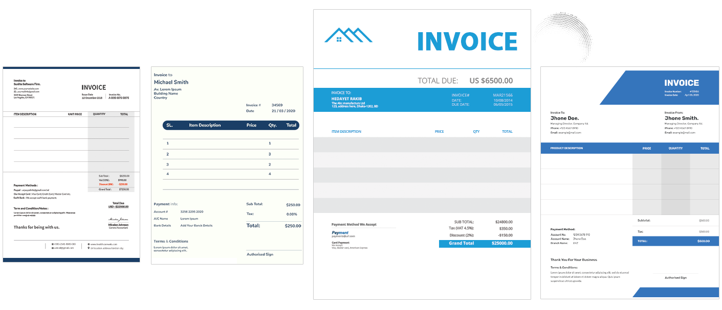 Real Estate Invoice Template