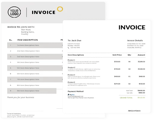 Create Custom Invoice Template