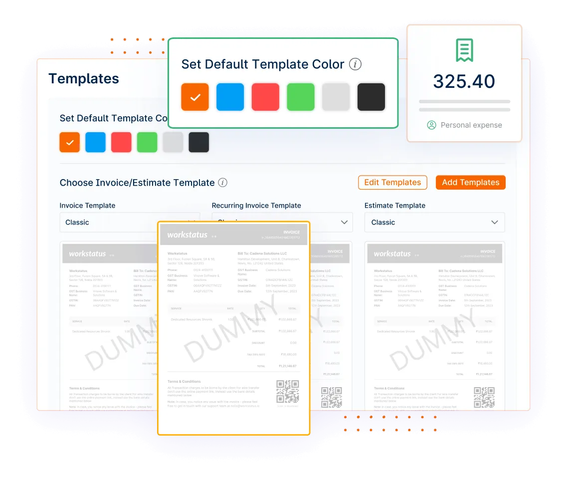 Personalize Invoice Designs Resonating Your Brand With Custom Invoice Template By Invoicera