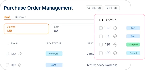 Create and Manage POs