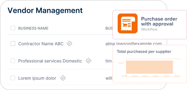 Organize Your Vendor Database